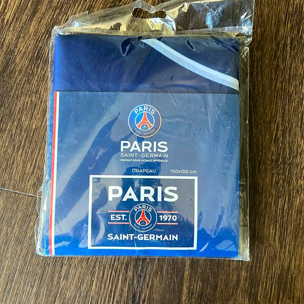 PSG Soccer Flag and Trading Cards